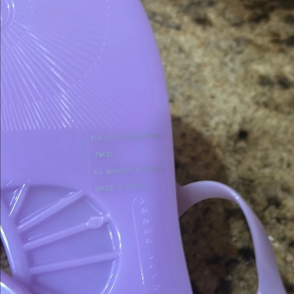 Katy Perry Collections Lavender Sandals with Multicolor Gems - Picture 3 of 5
